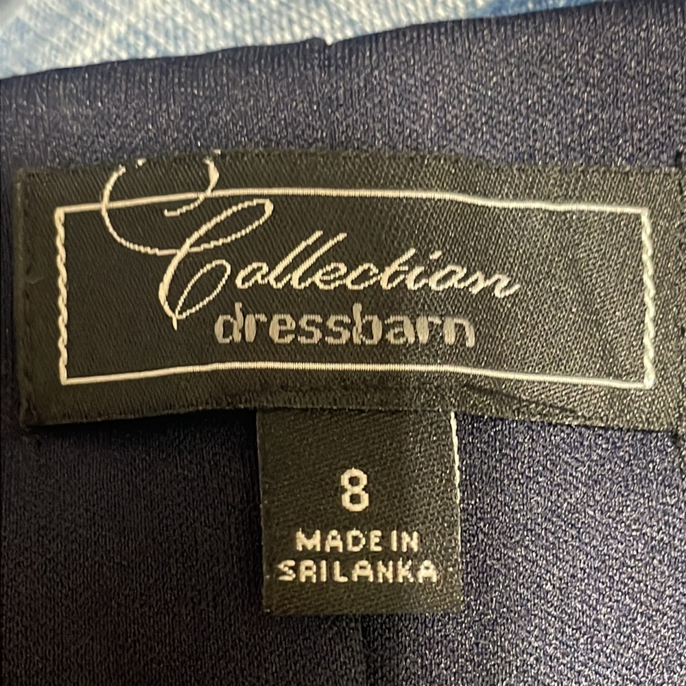 Dressbarn Collection Women's Sleeveless Navy Dress. Excellent Condition. Size 8. - Picture 11 of 12